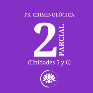 Ps. Criminológica. Cursada- 2° Parcial- 2025