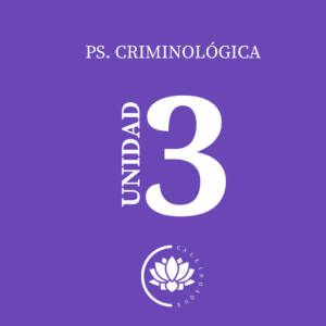 Ps. Criminológica. UNIDAD 3- 2026